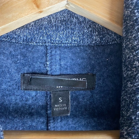 Banana Republic: Moto Sweater Tweed Jacket Off Center Zipper Full Zip Up Small - Picture 4 of 6